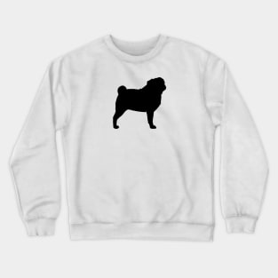 Pug Silhouette Crewneck Sweatshirt